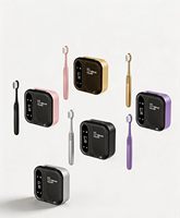 Jam LED Grosir Layar Digital Ringkas Portabel Baterai Isi Ulang 650Mah Pembersih Sikat Gigi Perjalanan dengan Pengering