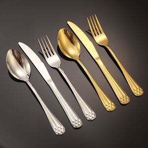 Stainless Steel Cutlery <b>Set</b> Oval Shape Durable Western Restaurant Wedding <b>Dinnerware</b> - Product Image 3