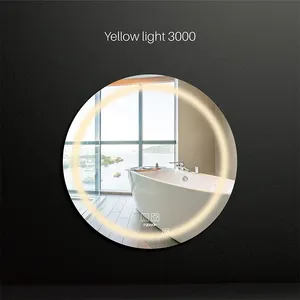 Large Wall Mirror/ Illuminated Gold Touch Switch Bathroom Wholesale Smart With Light LED Mirror