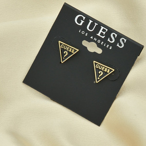 Pendientes de Botón de Diseño Europeo y Americano, Triangulares, Coloridos, de Esmalte, con Letras, Versátiles, Elegantes y Lujosos, Estilo <span class=keywords><strong>GUESS</strong></span> - Product Image 1