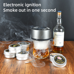 Accessoires <span class=keywords><strong>de</strong></span> bar en gros d'usine ensemble <span class=keywords><strong>de</strong></span> fumoir à whisky électrique rechargeable 6 copeaux <span class=keywords><strong>de</strong></span> bois cocktail fumé bar outils <span class=keywords><strong>de</strong></span> barman - Product Image 3