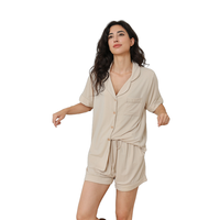 Fung 8001 NEU 95% Viskose & Spandex Modal Short Pyjama Set Sex kleid für Frauen Pyjama Set Damen Lounge wear