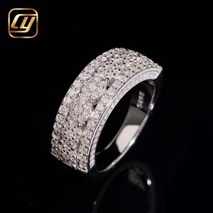 Anillo de Boda Unisex Moderno CHOYUE CYR9607 con Diamante Cultivado en Laboratorio Certificado por IGI, Plata de Ley, Oro Blanco y Baño de Rodio, Brillante - Product Image 4