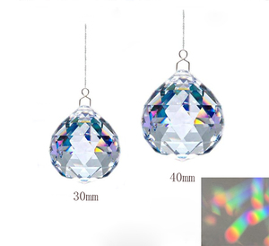 Esfera de <span class=keywords><strong>Cristal</strong></span> K9 Brillante de 30 mm, Atrapasueños Arcoíris Pulido con Estilo <span class=keywords><strong>Feng</strong></span> <span class=keywords><strong>Shui</strong></span> para Regalos y Recuerdos con Temática de Amor - Product Image 2