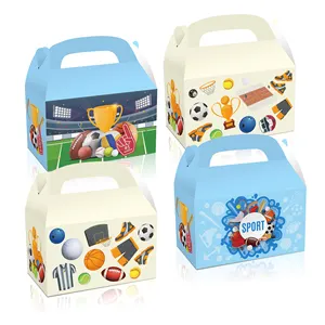 Huancai thể thao phù hợp với chủ đề đôi bên thiết kế giấy hộp quà tặng bánh Goodies hộp cho thể thao bên trang trí
