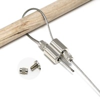 Fixation personnalisée de haute qualité réglable sécurité en aluminium boucle câble pince OEM