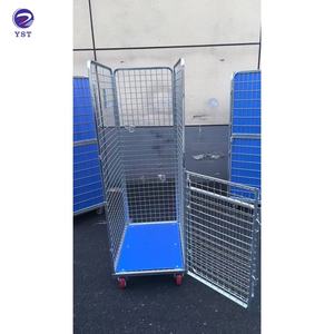 Premium materiaal draadgaas zacht staal Q235 afneembare 4-zijdige rolwagen voor wasgoed - Product Image 4