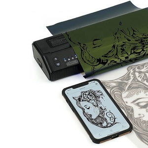 Nueva llegada portátil P8008 tatuaje copiadora máquina Mini rápido A4 térmica piel <span class=keywords><strong>Prinker</strong></span> transferencia plantilla temporal tatuaje impresora - Product Image 5