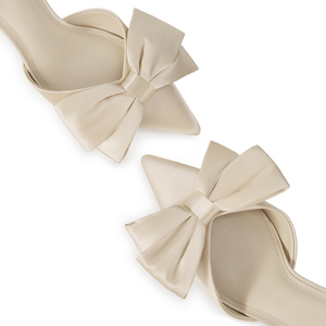 WETKISS Chaussures à talons hauts en satin avec nœud, à bride cheville, bout pointu, style stiletto, pour femme, idéales pour les fêtes, mariages et occasions spéciales, vente en gros à prix abordable - Product Image 5