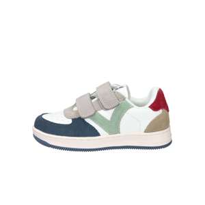 Zapatillas Deportivas Victoria para Niños, Blancas y Azules, Talla 28, Cierre de Velcro, Lona, Modernas - Product Image 1