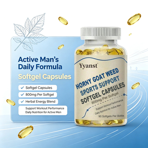 Suplemento Herbal Natural de Hierba de Cabra en Cápsulas Blandas de 800mg, 90 Unidades, para Energía Deportiva, Rendimiento en Entrenamientos y Nutrición Diaria - Product Image 6