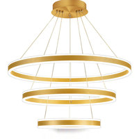 Lampes suspendues LED modernes personnalisables VH éclairage réglable à trois anneaux pour escalier salon suspendu AC
