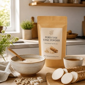 Tónico de Poria y Ñame <span class=keywords><strong>Chino</strong></span>, Bebida Herbal con Semillas de Coix, Comida Natural para el Equilibrio Digestivo, Mezcla para el <span class=keywords><strong>Desayuno</strong></span> 500g Yuzetang - Product Image 3
