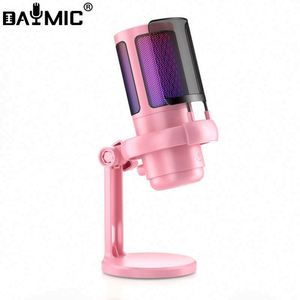 Wholesale Professional Gaming <b>Mic</b> Live Broadcast Condenser Desktop RGB Gaming <b>USB</b> Recording Microphone - Product Image 1