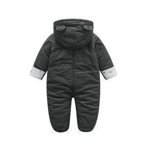 OEM <strong>Winter</strong> Fleece <strong>Baby</strong> Rompers Warm Thick Overalls For Newborn Toddler Infant Zipper Closure Polyester Printing <strong>Baby</strong> Rompers - Product Image 3