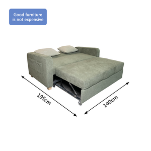 Divano <span class=keywords><strong>Letto</strong></span> Multifunzionale in Tessuto, Stile Moderno e Lussuoso, <span class=keywords><strong>Pouf</strong></span> Retrattile Leggero - Product Image 6