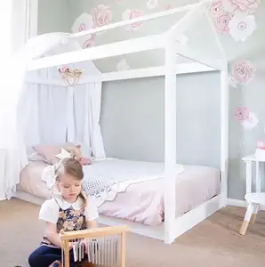 Sampo制造商可定制儿童卧室树屋床酒店高度可调FSC蒙特梭利儿童木床