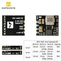 Module BEC Micro Mateksys 6-60V vers 5V/9V/12V-ADJ pour accessoires d'avions, hélicoptères et drones FPV