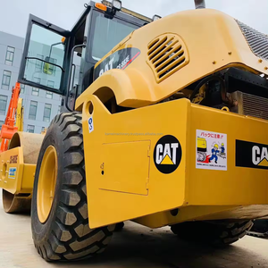 Rodillo de tambor doble usado Rodillo de carretera Cat CS683 CAT CS583 Precio de rodillos de accionamiento hidráulico vibratorio - Product Image 6