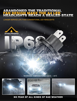 Ampoules de phares LED miniatures ZIGOCAR H4 6000K 12V 30W 3000LM, compatibilité universelle, alliage d'aluminium, plug & play, éclairage automobile