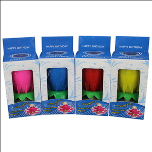 Bougie d'<span class=keywords><strong>anniversaire</strong></span> musicale <span class=keywords><strong>en</strong></span> forme de lotus, bougie de lotus rotative et florissante avec <span class=keywords><strong>musique</strong></span> pour les fêtes et les célébrations - Product Image 5