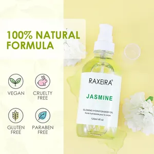 Organic Natural Perfume Fragrance Body Oil Wholesale Face And Body Vitamin Hydration Jasmine Perfume Oil Body Glow Oil