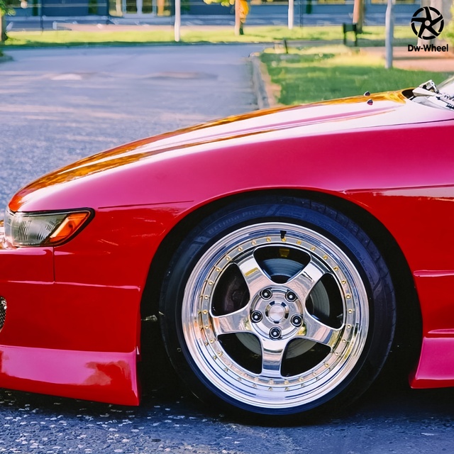 DW 2 3 Piece Forged Aluminum Alloy Wheel 17 18 19 20 Inch Five Spoke Concave Chrome Rim for VS KF VSKF Meister S1 3P
