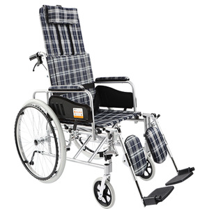 Foshan Oriental Nursing Wheelchair FS954LGC Aluminum Alloy Manual Height Adjustable Reclining <b>Chair</b> for <b>Elderly</b> and Disabled - Product Image 1
