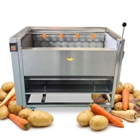 Fabrieksgroothandelsprijs aardappel schilmachine aardappel reinigingsmachine wortel aardappel schiller borstelrol wasmachine