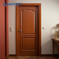 Portes doubles en bois massif modernes pour l'entrée principale de la maison ou de la villa, personnalisées par Sunnysky