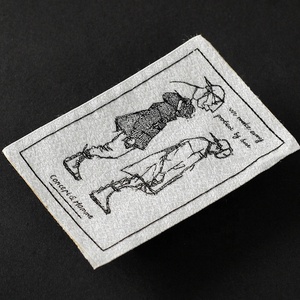 OEKO-TEX Tùy Chỉnh May Mặc Phụ Kiện Thiết Kế Riêng Dệt <span class=keywords><strong>Damask</strong></span> Logo May Trong Quần Áo Tag Dệt Nhãn - Product Image 4