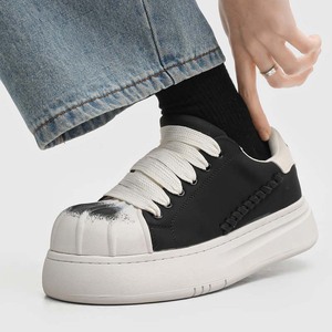Zapatillas Casuales con Punta Decorativa y Estampado para Hombre, Primavera 2026, Nueva Llegada, Suela Gruesa que Aumenta la Altura, Estilo Derby, Cómodas y Duraderas - Product Image 3
