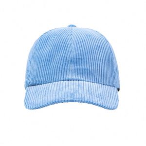 Gorra de Béisbol de Pana con Diseño de Logotipo Personalizado, Estilo Retro de 6 Paneles, con Cordón Grueso y Correa Ajustable con Hebilla - Product Image 2