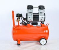 Pompe à vide et compresseur d'air silencieux sans huile 30L, faible bruit, 800W, 8 bars, haute pression, pompe à piston oscillant, AC 220V, refroidissement par air