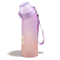 Bouteille d'eau en plastique sans BPA avec logo personnalisé, parfumée, aromatisée, avec goût de fruit
