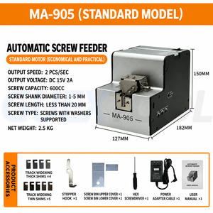 Máquina Automática para Organizar Tornillos, Alimentador de Tornillos con Riel Ajustable para Fijaciones de 1.0-5.0 mm - Product Image 2