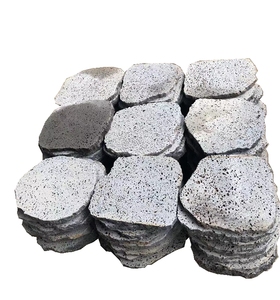 Pietre da Giardino in <span class=keywords><strong>Pietra</strong></span> <span class=keywords><strong>Lavica</strong></span> Nera per Patio - Product Image 1