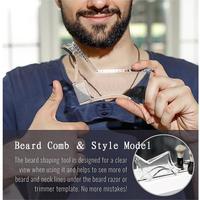 Nouveaux outils de coupe de cheveux de style de mise en forme de barbe aligner le pochoir de modèle de bord de barbe pour couper la moustache