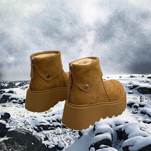 Botas de Nieve Antideslizantes para Mujer, Venta al Por Mayor de Fábrica, Botines Deportivos con Forro de Malla y Suela de Goma, Plataforma Personalizada - Product Image 3