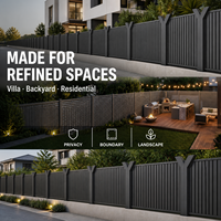 Clôture modulaire en aluminium massif résistante à la rouille pour projets commerciaux de toits, cours et aménagements paysagers