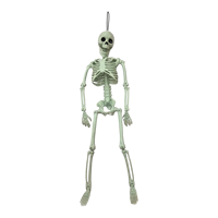 Squelette Humain Multicolore Articulé à Suspendre – Figurine Flexible Corps Entier – Décoration Effrayante pour Plafond et Porte