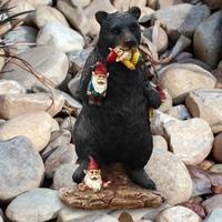 Nouveaux produits innovants pour l'importation grand ours statue ours noir figurine résine maison statue