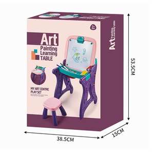 Çocuklar için sandalye ile <span class=keywords><strong>2</strong></span> in 1 çok fonksiyonlu çizim kurulu çalışma masası - Product Image 5