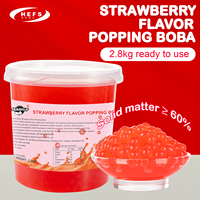2025 OEM plusieurs saveurs fraise cerise raisin sans sucre gelée éclatement boule de jus petite bulle Bobas perle thé Popping Boba