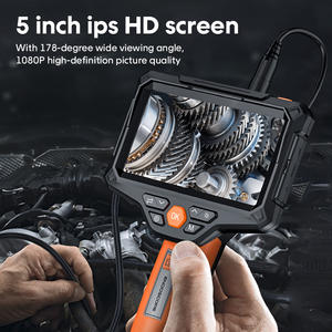 Endoscope industriel rigide portable 2MP, écran 5 pouces, double <span class=keywords><strong>objectif</strong></span> 5,5 mm, 10 m, caméra d'inspection vidéo pour tous les véhicules, outil de réparation - Product Image 4