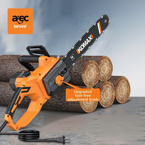 Motosierra Eléctrica KOMAX para Tala, Motosierra Pequeña <span class=keywords><strong>de</strong></span> Mano para Uso Doméstico, Hoja <span class=keywords><strong>de</strong></span> Sierra <span class=keywords><strong>de</strong></span> Alta Potencia para Trabajos en Madera - Product Image 1