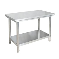 Table de travail commerciale en acier inoxydable Table en acier inoxydable antirouille de qualité industrielle