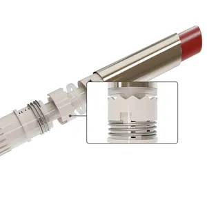 2024 Hot Seller Empty Aluminum Magnet Lipstick Tubes Quantify Dispense With Core In The Gear