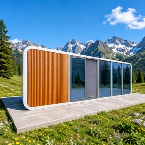 Casa Modulare Prefabbricata Impermeabile e Insonorizzata Tipo Apple Cabin 20ft 40ft Espandibile con <span class=keywords><strong>Bagno</strong></span> e Armadio per Ufficio - Product Image 2