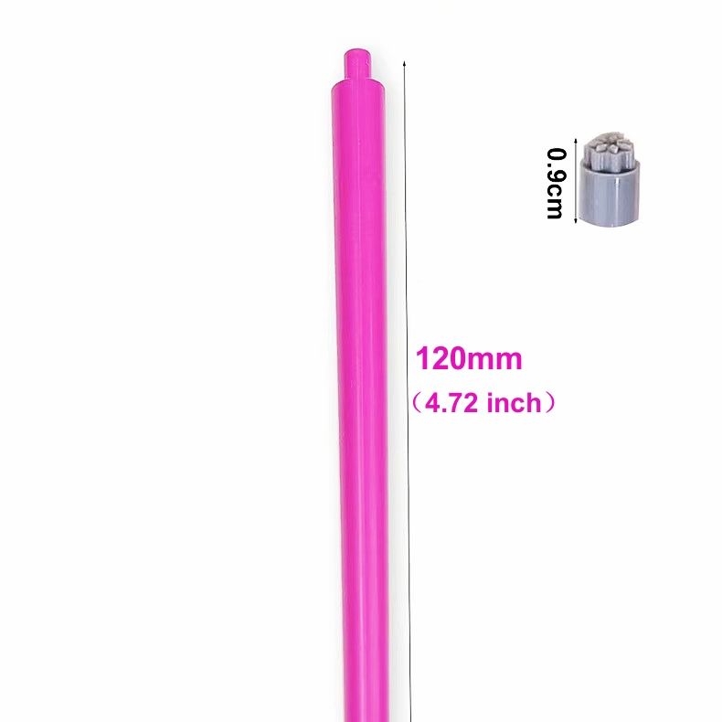 Poignée rose seulement (pas de têtes)